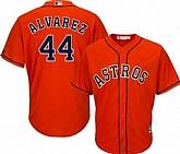 Astros 44 Yordan Alvarez Orange Cool Base Jersey Dzhi,baseball caps,new era cap wholesale,wholesale hats